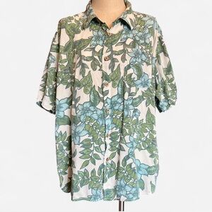 Honolua Surf Co Men’s Cotton Floral Hawaiian Shirt